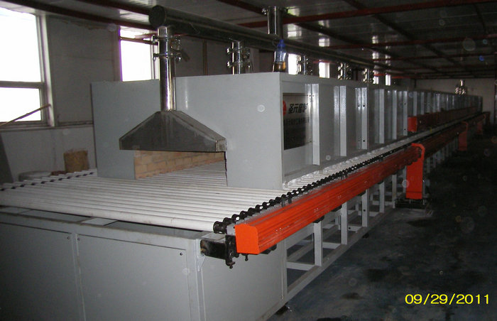 產品用途：特種陶瓷電熱輥道窯，規(guī)格：1.2米×32米電加熱
